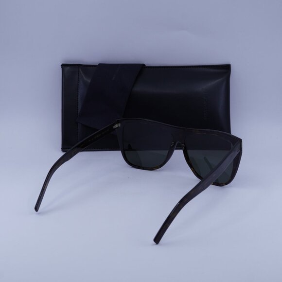 Saint Laurent SL 1 SLIM 002 Square Sunglasses - Havana/Grey - Picture 4 of 10